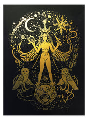 Inanna Goddess GOLD Edition, 23x32,5 cm